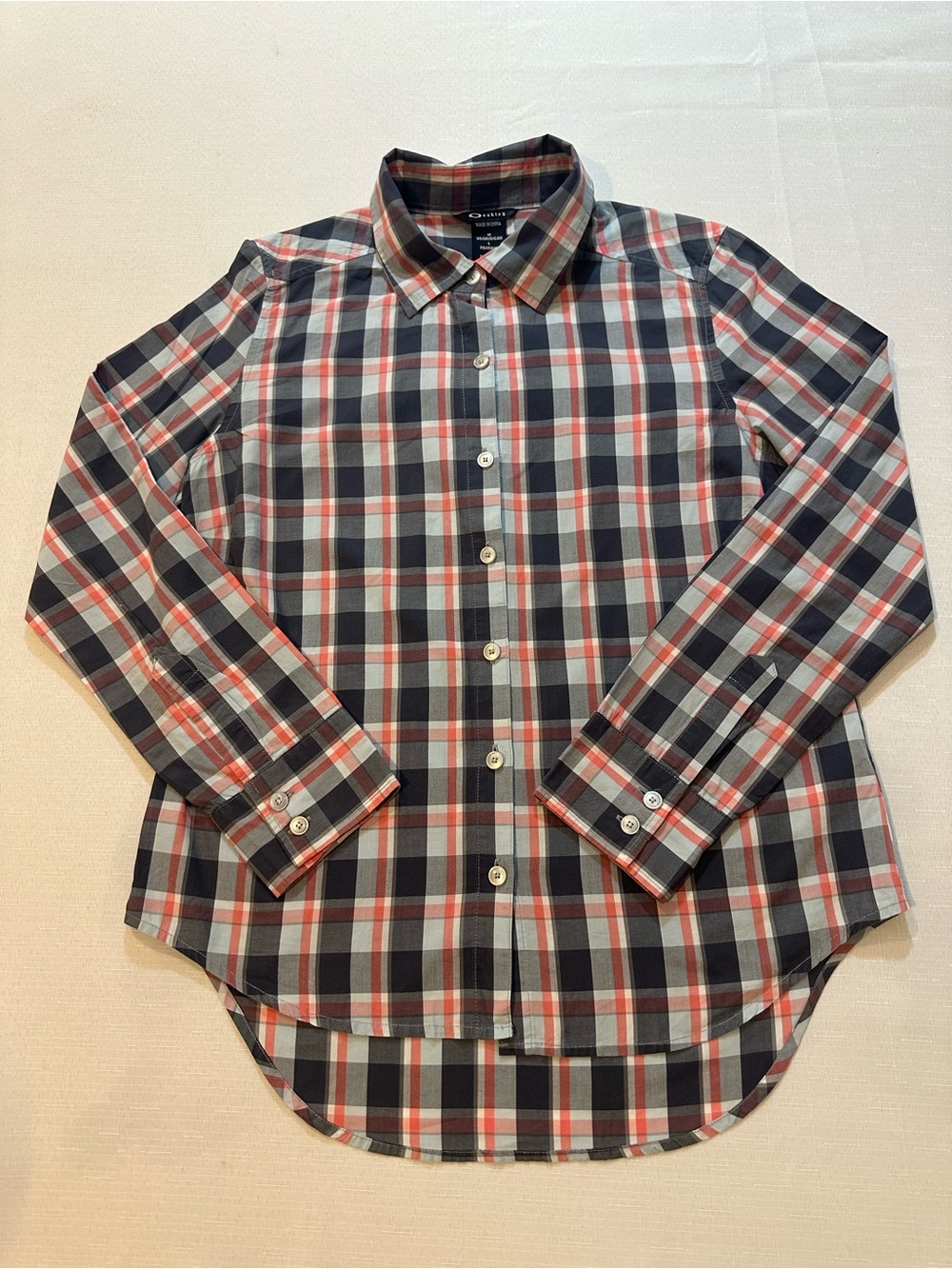 Oakley Plaid Button Up Shirt Medium